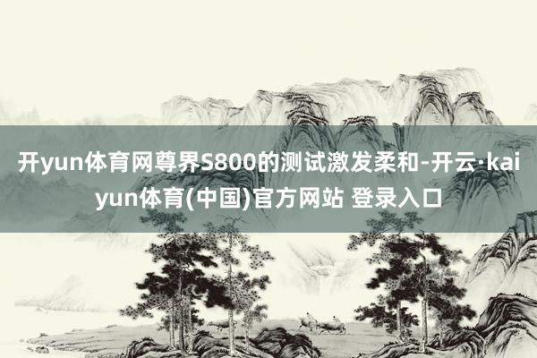 开yun体育网尊界S800的测试激发柔和-开云·kaiyun体育(中国)官方网站 登录入口